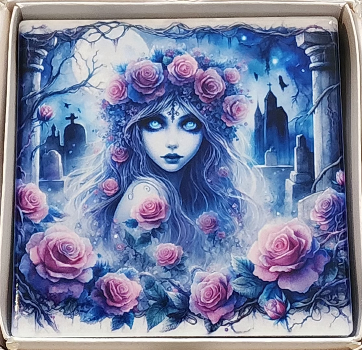 Coasters - Girl with Roses