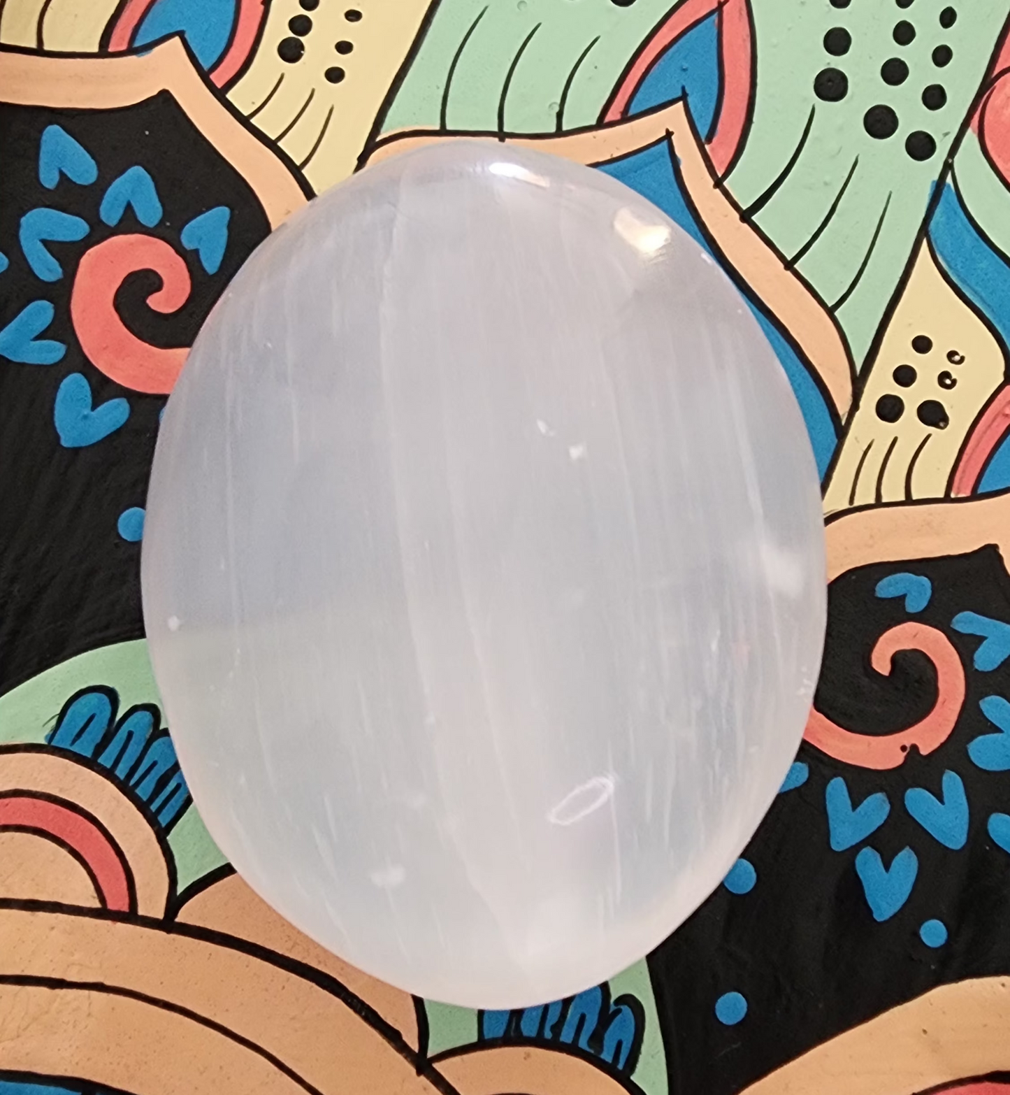 Satin Spar Selenite Palmstone