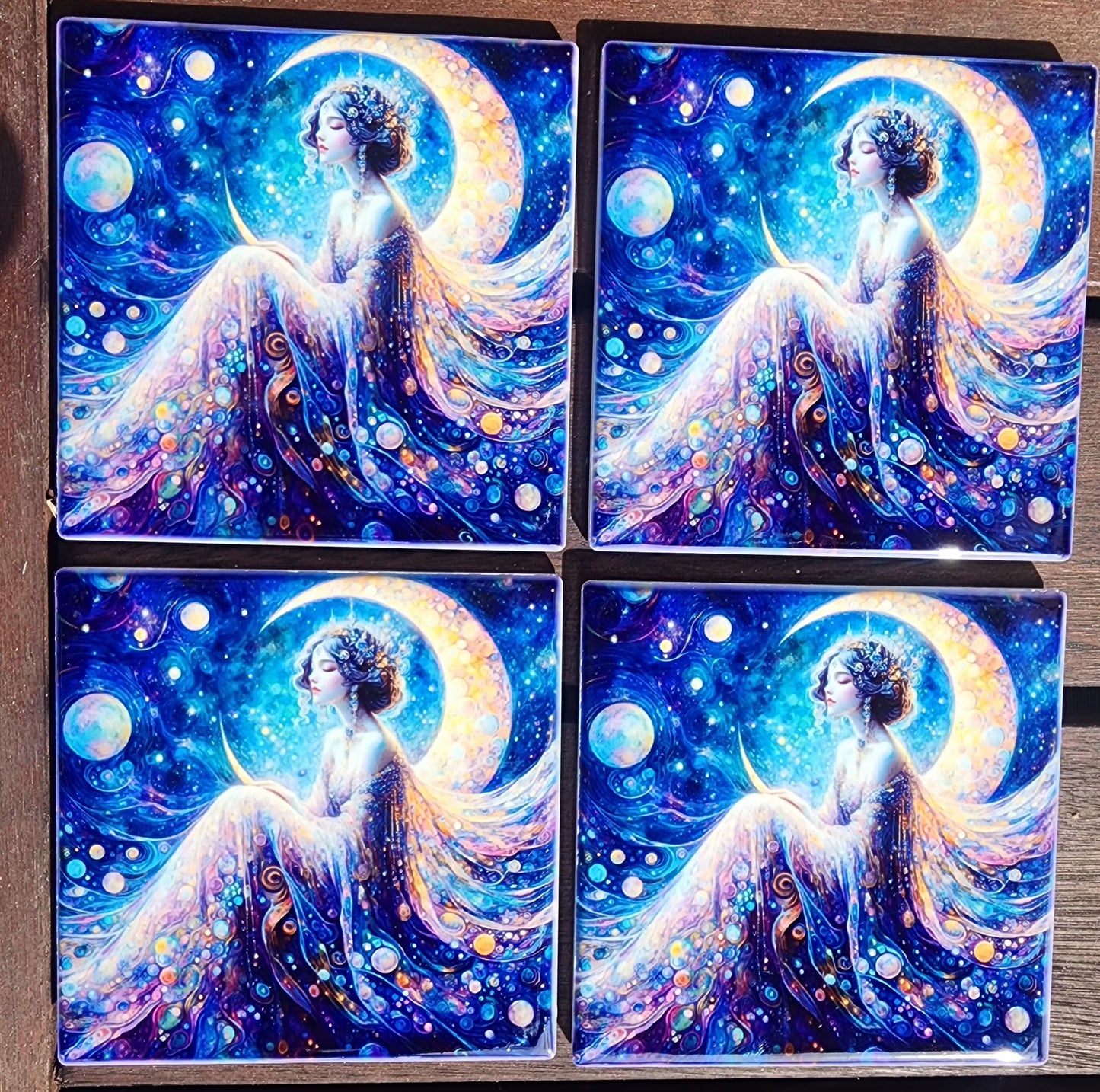 Coasters - Lady in Moon