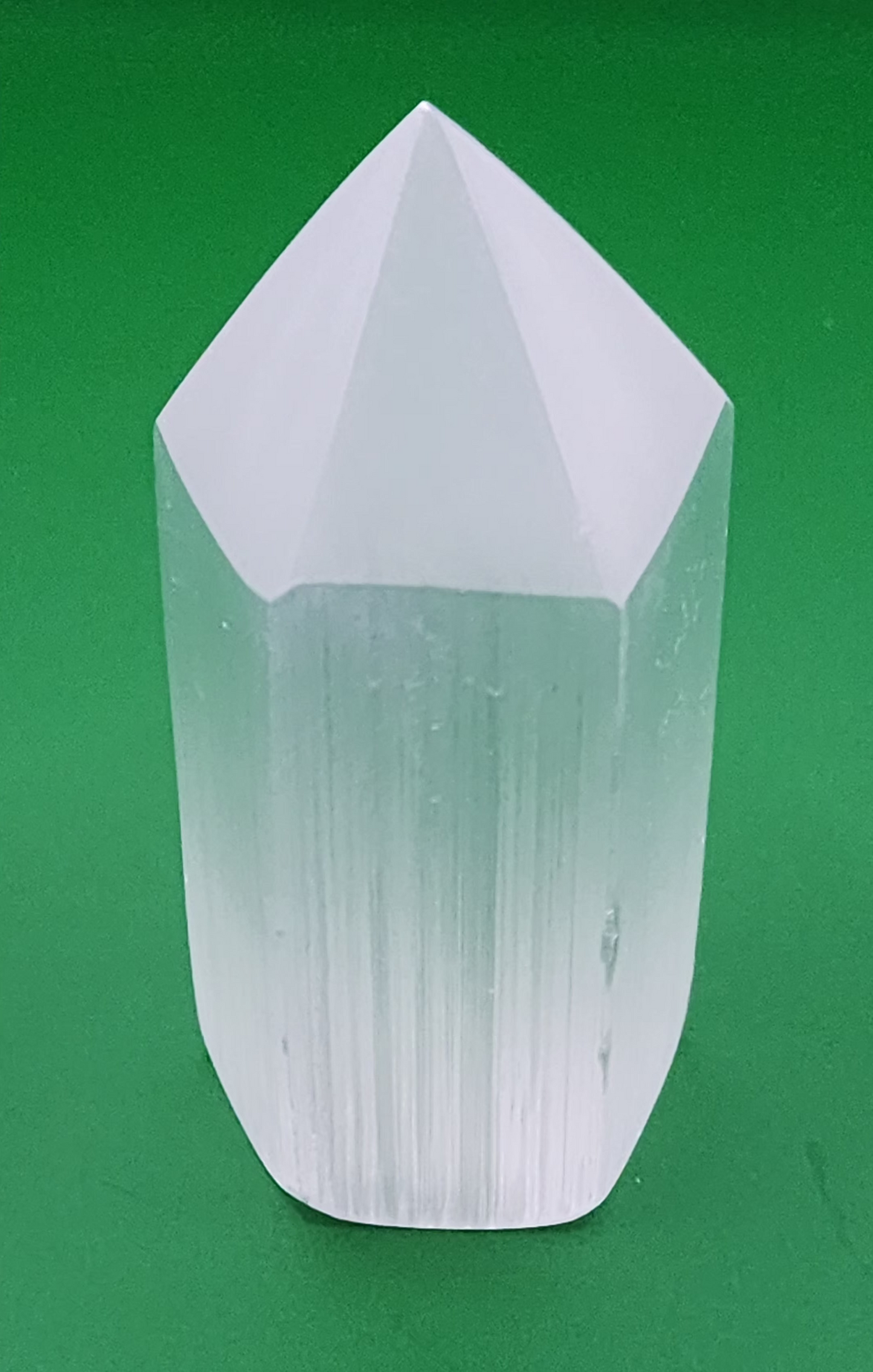 Satin Spar Selenite Hexagon Tower