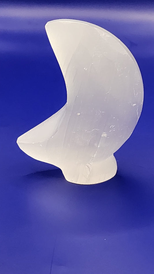 Satin Spar Selenite Moon
