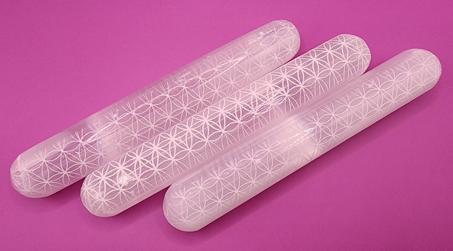 Satin Spar Selenite Wand